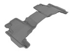 3D MAXpider 2006-2010 Jeep Commander Kagu 2nd Row Floormats - Gray; 2006-2010