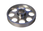 Torque Solution Lightweight Crank Pulley (Silver): Hyundai Genesis Coupe 3.8 2010+; 2010-2023