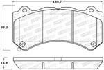 StopTech Street Brake Pads Cadillac CTS V, Front