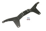 BMR Floorpan Chassis Tunnel Brace Mustang V8 Black Hammertone; 2005-2010