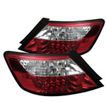 Spyder Honda Civic 2Dr LED Tail Lights - Red Clear - (ALT-YD-HC06-2D-LED-RC); 2006-2008