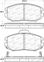 StopTech Street Brake Pads Hyundai Sonata, Front