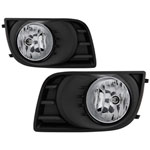 Spyder Toyota Sequoia 08-16 OEM Style Fog Lights w/OEM Fit Switch - Fog Bulbs-4145(Included) - Clear; 2008-2016