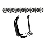 KC HiLiTES 97-06 Jeep TJ Pro6 Gravity LED 8-LT Overhead Sys Light Bars; 1997-2006