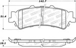 StopTech Street Brake Pads Cadillac DTS Hearse & Limo, Rear; 2006-2011