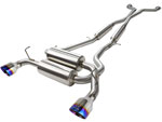 aFe Takeda 2-1/2in 304SS Cat-Back Exhaust Infiniti G37 08-13/Q60 14-15 V6-3.7 w/ Blue Flame Tips; 2008-2015