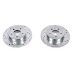 Power Stop 06-11 Buick Lucerne Rear Evolution Drilled & Slotted Rotors - Pair; 2006-2011