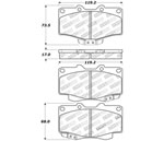 StopTech Sport Brake Pads Toyota Hilux, Front