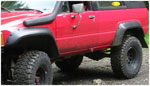 Bushwacker 84-89 Toyota 4Runner Cutout Style Flares 2pc - Black; 1984-1989