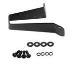 Kentrol 76-95 Jeep Wrangler YJ Tailgate Tire Stop - Powdercoat Black; 1976-1995