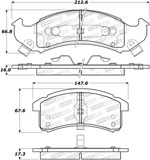 StopTech Street Brake Pads Pontiac Bonneville, Front