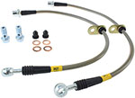 StopTech 02-12 Toyota Camry Coupe/Sedan / 04-08 Solara Front Stainless Steel Brake Lines; 2002-2012