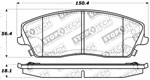 StopTech Sport Brake Pads Dodge Magnum Solid Rear Disc, Front; 2005-2008