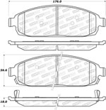 StopTech Street Brake Pads Jeep Grand Cherokee Limited Premium, Front