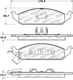 StopTech Street Brake Pads Dodge Stratus, Front; 1995-2000