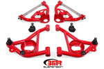 BMR 78-87 G-Body Upper And Lower A-Arm Kit - Red; 1978-1987