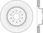 StopTech Chevrolet Camaro Cryostop Premium High Carbon Rotor, Front; 2016-2024