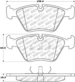 StopTech Street Brake Pads BMW M3, Front