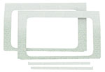 DEI 18-23 Jeep Wrangler JL 4-Door Boom Mat Rear Side Window Trim - 4 Piece - White; 2018-2023