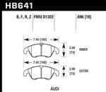 Hawk 10-14 Audi A5 HP+ Street Front Brake Pads; 2010-2014