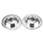 Power Stop 99-01 Acura RL Rear Evolution Drilled & Slotted Rotors - Pair; 1999-2001