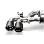 Akrapovic 18+ BMW M5 (F90) Evolution Tail Pipe Set (Carbon) w/ Red/White Akraprovic Logo