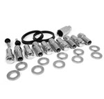 Race Star 14mm x 1.5 Open End 1.38in Shank with .875in Head 15+ Mustang Deluxe Lug Kit - 10 PK; 2010-2010