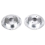 Power Stop 98-99 Acura CL Rear Evolution Drilled & Slotted Rotors - Pair; 1998-1999