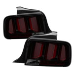 Spyder 05-09 Ford Mustang (Red Light Bar) LED Tail Lights - Smoke ALT-YD-FM05V3-RBLED-SM; 2005-2009