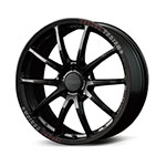 Versus VT125S 18X9.5 +38 5-100 Super Dark Gunmetal/MC/RAP (Red Clear)