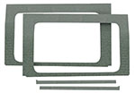 DEI 18-23 Jeep Wrangler JL 4-Door Boom Mat Rear Side Window Trim - 4 Piece - Gray; 2018-2023