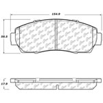 StopTech Street Brake Pads Honda Odyssey, Front