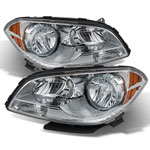 Xtune Chevy Malibu 2008-2012 Crystal Headlights Chrome HD-JH-CMA08-AM-C; 2008-2012