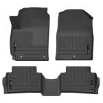 Husky Liners 18-22 Hyundai Kona WeatherBeater Front & 2nd Seat Floor Liners - Black; 2018-2022