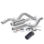 Banks Power 06-07 Chevy 6.6L CCSB Monster Exhaust System - SS Single Exhaust w/ Black Tip; 2006-2007