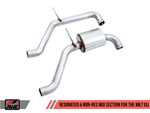 AWE Tuning 18-19 Volkswagen Jetta GLI Mk7 Resonated Exhaust Conversion Kit