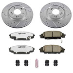 Power Stop 00-09 Honda S2000 Front Z26 Street Warrior Brake Kit; 2000-2009