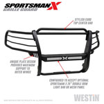 Westin 15-20 Chevy Suburban/Tahoe Sportsman X Grille Guard - Textured Black; 2015-2020