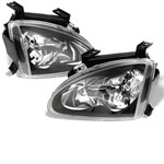 Spyder Honda Del Sol Crystal Headlights - Black - (HD-YD-HD93-BK)