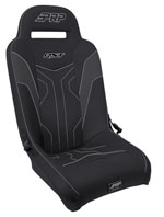 PRP Polaris RZR PRO XP/PRO R/Turbo R RST Suspension Seat- Black/Grey; 2014-2022