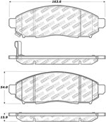 StopTech Street Select Brake Pads Nissan Leaf, Front