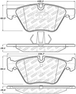 StopTech Street Select Brake Pads BMW X1 xDrive 23d, Front