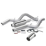 Banks Power 06-07 Chevy 6.6L CCSB Monster Exhaust System - SS Single Exhaust w/ Chrome Tip; 2006-2007