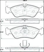 StopTech Street Brake Pads Dodge Sprinter 2500 ATE, Rear; 2003-2006