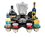 SeaSucker Double Decker Party Barge Portable Bar - Black