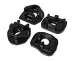 Energy Suspension 02-04 Acura RSX (includes Type S) / 02-04 Honda Civic Si Black Motor Mount Inserts; 2002-2004