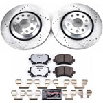 Power Stop 09-17 Volkswagen CC Rear Z26 Street Warrior Brake Kit; 2009-2017