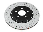 DBA 2021+ Toyota GR Yaris 5000 Series Drilled Front Brake Rotor; 2021-2023