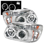 Spyder Ford Explorer 1PC ( Non Sport and Sport Trac Model ) Halo Projector Headlights - Chrome - (PRO-YD-FEXP95-HL-1PC-C)