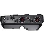 Autometer Designer Black 70-74 E-Body/Cuda/Challenger Dash Kit 6pc Tach/ MPH/ Fuel/ Oil/ WTMP/ Volt; 1970-1974